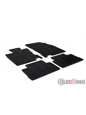 Original Gledring Passform Fußmatten Gummimatten 4 Tlg.+Fixing - Nissan Qashqai 2014->07.2021